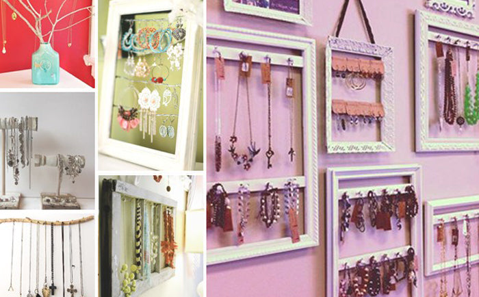 DIY: PICTURE FRAMES TURNED JEWELRY DISPLAYS TUTORIAL