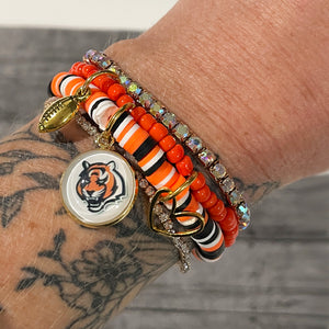 Bengals Bracelets | Tiger Jewelry | Cincinnati Bengals Jewelry | FENNO FASHION