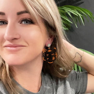 Cincinnati Bengals Earrings | Tiger Earrings | Bengals Statement Earrings | FENNO FASHION | Megan Fenno