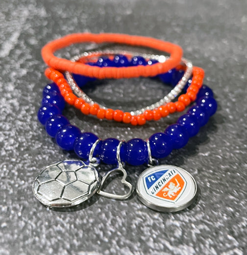 FC Cincinnati Jewelry | FC Cincy Bracelet | FENNO FASHION | Megan Fenno 