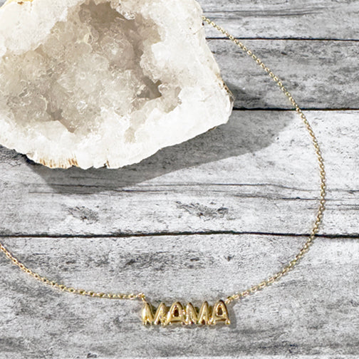 dainty necklace mama chain necklace
