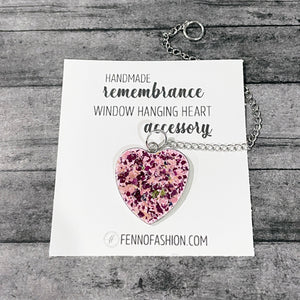 Remembrance Window Hanging Ornament using Flower Petals | Memorial Accessories | Remembrance Ornament | FENNO FASHION | Megan Fenno