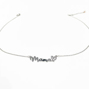 Silver MAMA Necklace | MOM Necklace | FENNO FASHION