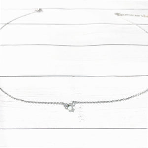 Silver Dainty Opal Necklace | Opal Necklace | FENNO FASHION | Megan Fenno