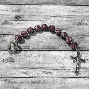 Remembrance Chaplet Rosary | Memorial Chaplet Rosary | Funeral Flower Rosary | FENNO FASHION | Megan Fenno 