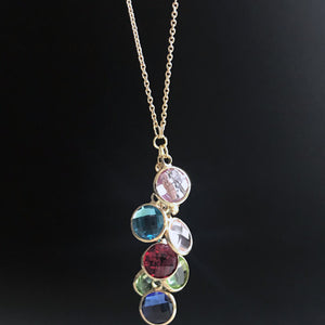 Birthstone Charm Necklace | Grandmother Personalized Necklace | Megan Fenno | FENNO FASHION