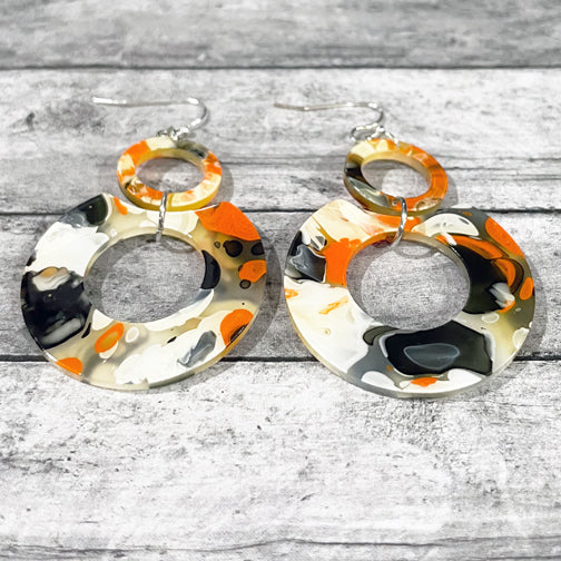 Orange and White Bengal Tiger 3D Earrings - 4 Styles