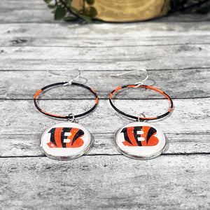 Cincinnati Bengals Earrings | Bengals Logo Earrings | FENNO FASHION | Megan Fenno