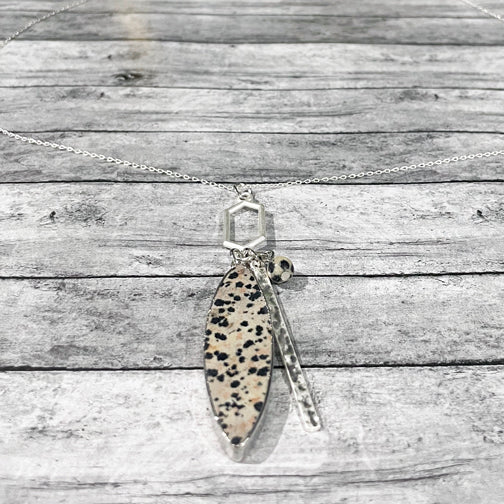 Dalmatian hot sale jasper pendant