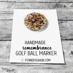 Remembrance Gold Ball Marker | Memorial Golf Ball Marker | FENNO FASHION | Megan Fenno 