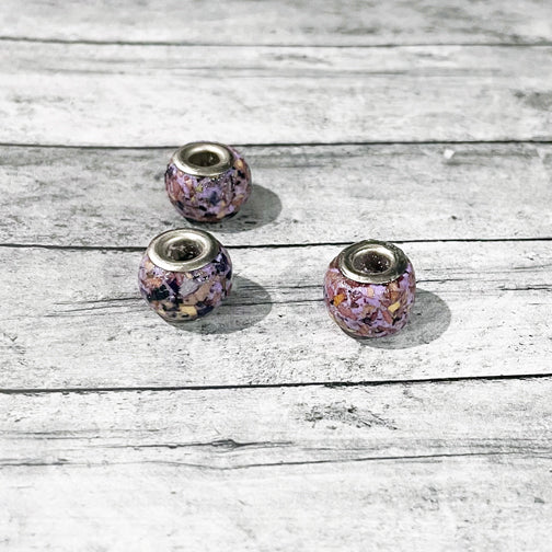 Remembrance Single Beads Using Flower Petals