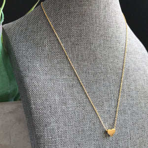 Gold Heart Necklace | Megan Fenno | FENNO FASHION 