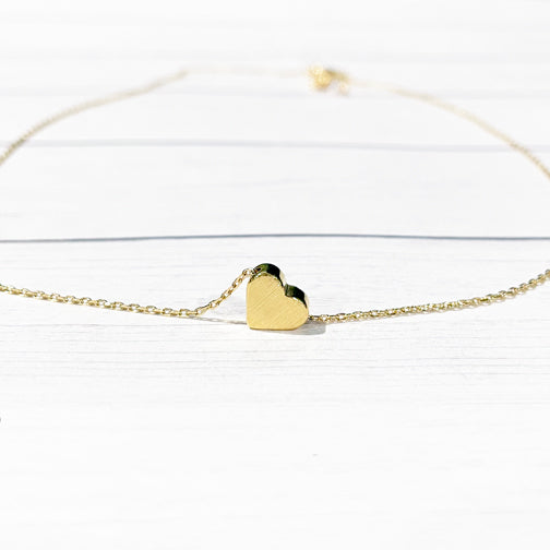 Custom Mixed Metal Heart Necklace - FENNO FASHION, LLC