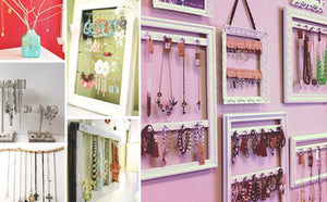 DIY: PICTURE FRAMES TURNED JEWELRY DISPLAYS TUTORIAL