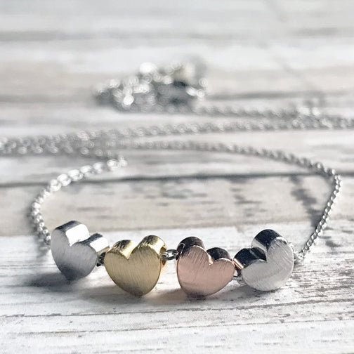 Heart Necklace | Mixed Metal Necklace | Megan Fenno | FENNO FASHION | Cincinnati 