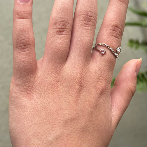 Adjustable Dainty Ring | Dainty Rings | Crystal Ring | FENNO FASHION | Cincinnati Jewelry Designer 