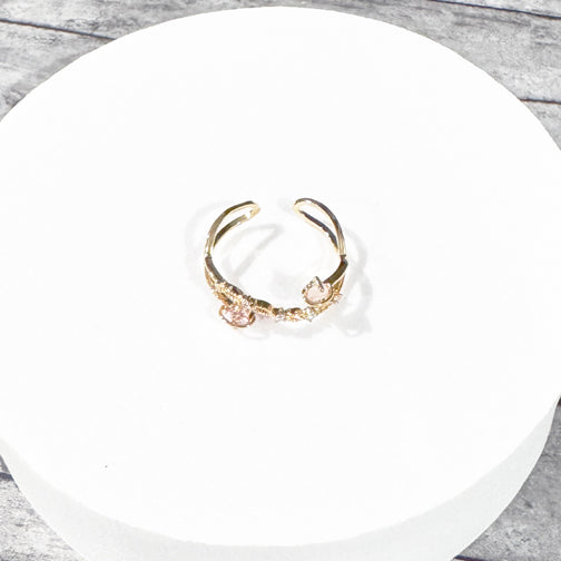 Adjustable Dainty Ring | Dainty Rings | Crystal Ring | FENNO FASHION | Cincinnati Jewelry Designer 