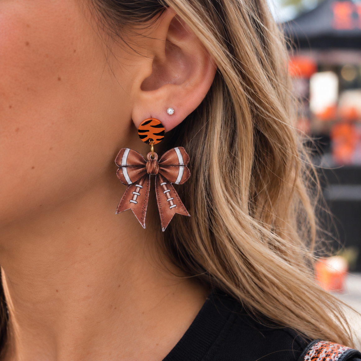 Cincinnati Bengals Football Bows