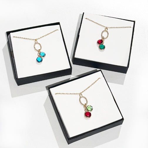 Birthstone Charm Necklace | Grandmother Personalized Necklace | Megan Fenno | FENNO FASHION