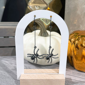 Black Spider Earrings | Halloween Earrings | Spider Halloween Earrings | FENNO FASHION