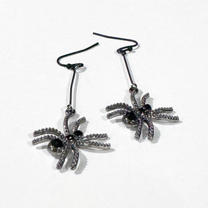 Black Spider Earrings | Halloween Earrings | Spider Halloween Earrings | FENNO FASHION