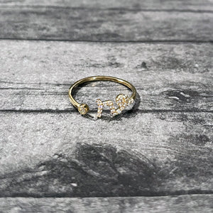 Gold Capricorn Ring | Zodiac Jewelry | FENNO FASHION