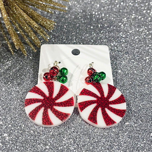Christmas Earrings | Bell Earrings | Peppermint Earrings | Candy Earrings | FENNO FASHION