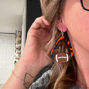 Cincinnati Bengals Football Earrings | Cincinnati Bengals Jewelry | FENNO FASHION | Megan Fenno 