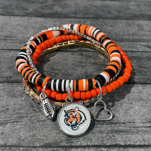 Bengals Bracelets | Tiger Jewelry | Cincinnati Bengals Jewelry | FENNO FASHION