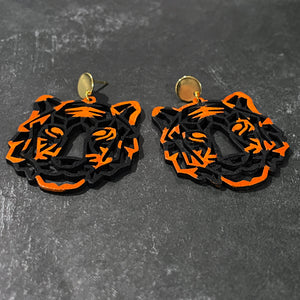 Cincinnati Bengals Earrings | Tiger Earrings | Bengals Statement Earrings | FENNO FASHION | Megan Fenno