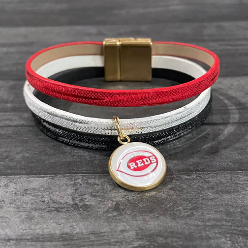 Cincinnati Reds Bracelet | Cincinnati Reds Baseball Jewelry | FENNO FASHION