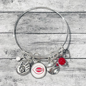 Cincinnati Reds Jewelry | Baseball Bracelet | Megan Fenno | FENNO FASHION