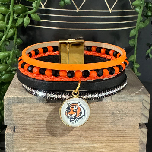 Cincinnati Bengals Jewelry | Cincinnati Jewelry | Bengals Bracelet | FENNO FASHION