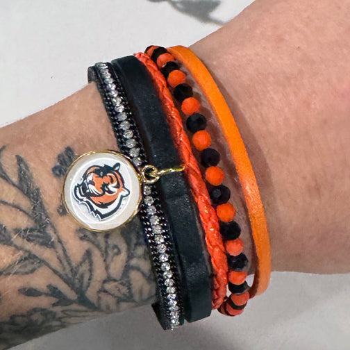 Cincinnati Bengals Jewelry | Cincinnati Jewelry | Bengals Bracelet | FENNO FASHION