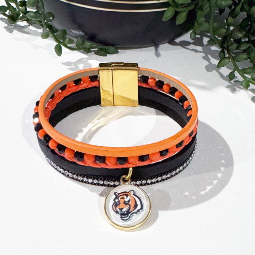 Cincinnati Bengals Jewelry | Cincinnati Jewelry | Bengals Bracelet | FENNO FASHION