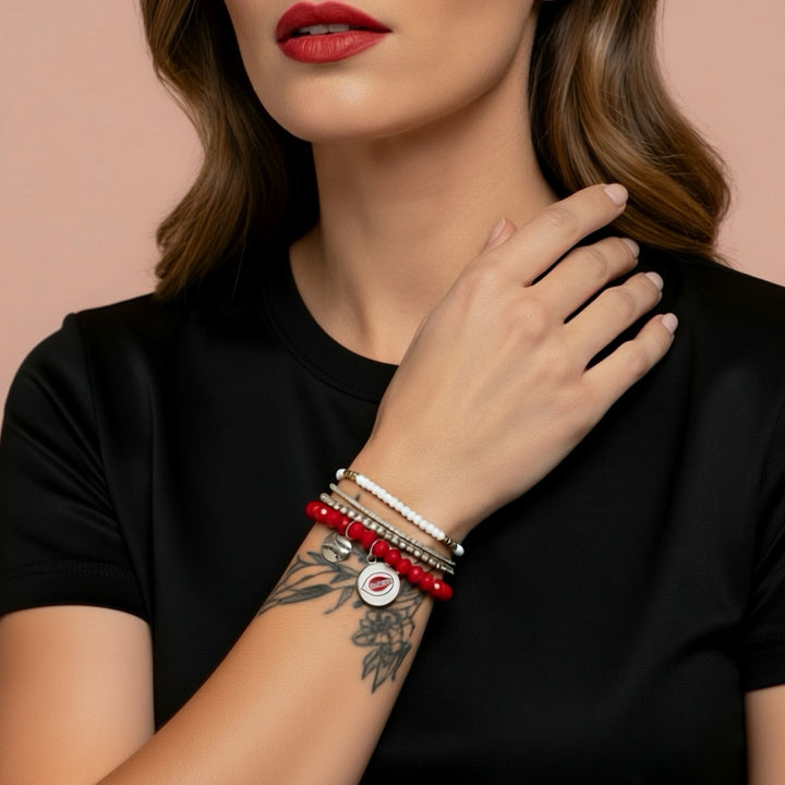 Cincinnati Reds Jewelry | Baseball Bracelet | Baseball Jewelry | Cincinnati Reds Bracelet | FENNO FASHION