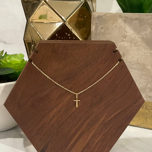 Dainty Gold Cross Necklace | FENNO FASHION