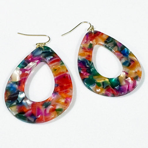 Colorful Resin Earrings | Summer Earrings | Colorful Jewelry | Teardrop Earrings | FENNO FASHION