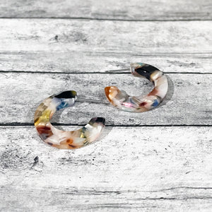 Colorful Hoop Earrings | Small Resin Hoop Earrings | FENNO FASHION | Megan Fenno