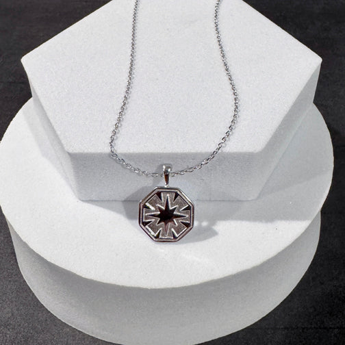 Compass Necklace | North Star Jewelry | Dainty North Star Necklace | FENNO FASHION