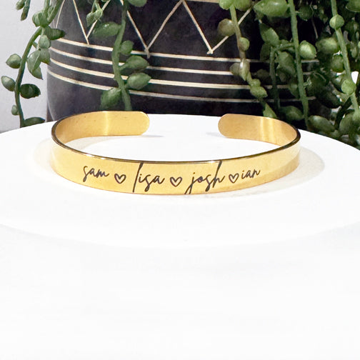 Custom Laser Engraved Bracelet | Custom Laser Engraved Jewelry | Quote Bracelet | Bible verse Bracelet | Cincinnati Jewelry Designer | FENNO FASHION