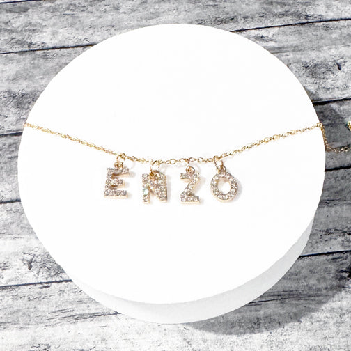Custom Letter Necklace | Custom Name Necklace | Custom Sports Jewelry | Cincinnati Jewelry Designer | FENNO FASHION