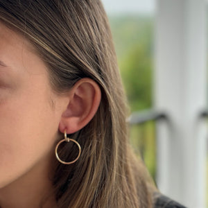 Double Hoop Earrings | Gold Hoop Earrings | Circle Earrings | FENNO FASHION