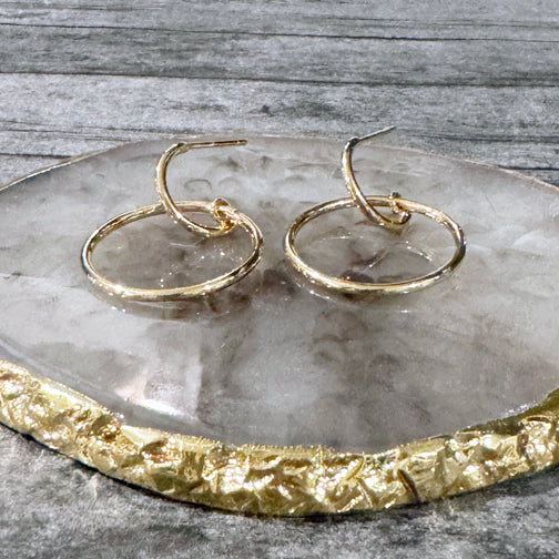 Double Hoop Earrings | Gold Hoop Earrings | Circle Earrings | FENNO FASHION