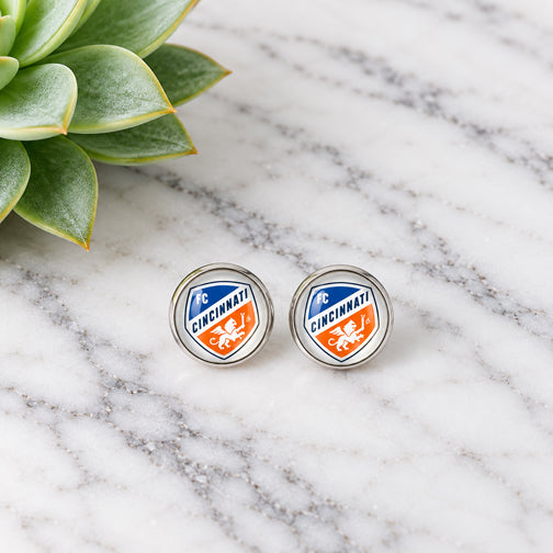 FC Cincinnati Fan Stud Earrings (SILVER OR GOLD)