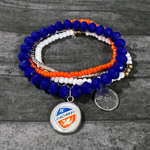 FC Cincy Jewelry | FC Cincinnati Bracelet | Cincinnati Jewelry Designer | FCC | FENNO FASHION