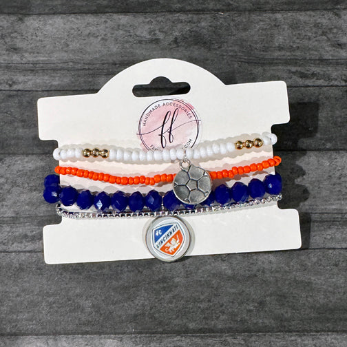 FC Cincy Jewelry | FC Cincinnati Bracelet | Cincinnati Jewelry Designer | FCC | FENNO FASHION
