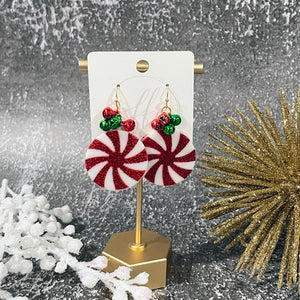 Christmas Earrings | Bell Earrings | Peppermint Earrings | Candy Earrings | FENNO FASHION