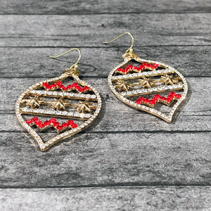 Gold Ornament Earrings | Christmas Earrings | FENNO FASHION