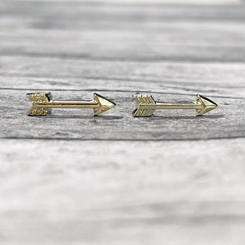 Tiny Arrow Stud Earrings (ROSE GOLD, GOLD OR SILVER)